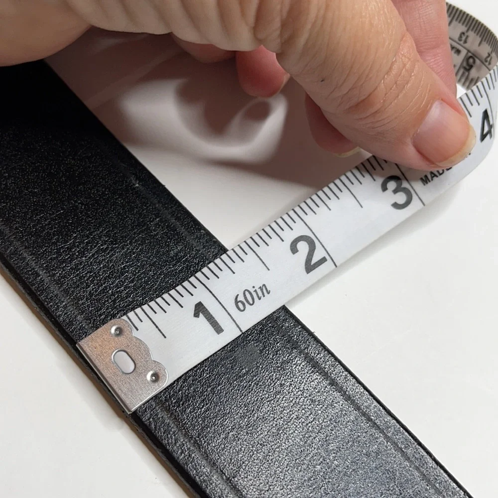 Triple K Black Leather Belt Size 40